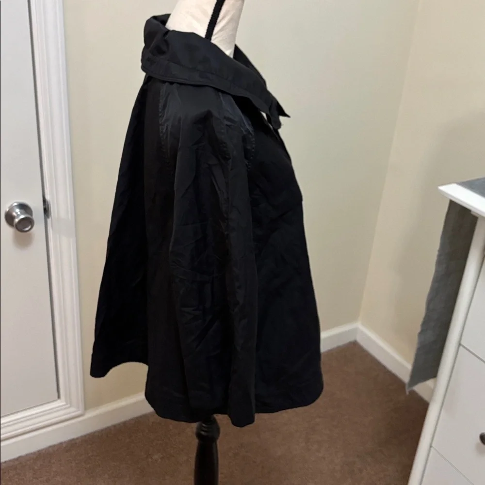 Simply Vera Vera Wang Black Utility Snap Front Jacket with 3/4 Sleeves size L - Picture 5 of 12